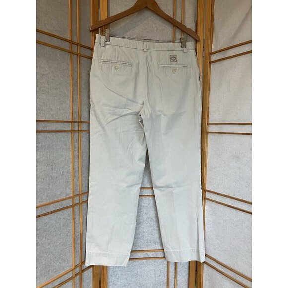 Ralph Lauren Sport Pants Womens Size 10 Beige Flat Front Chino Twill Straight - Picture 5 of 11